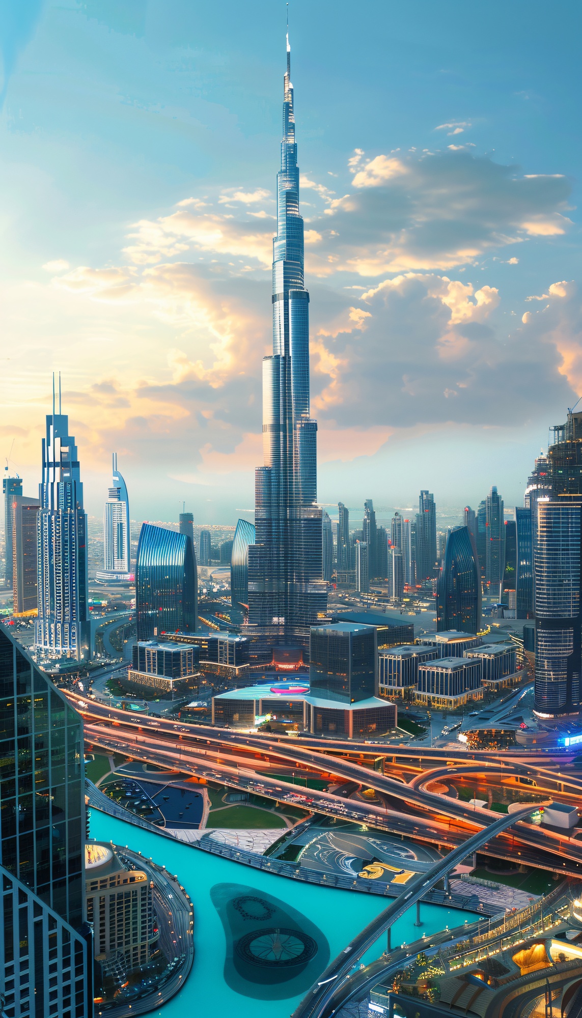 futuristic landscape dubai